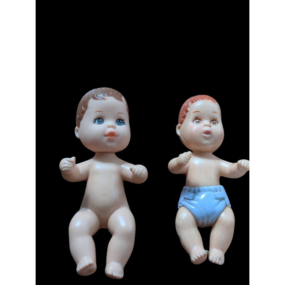 Mattel Barbie Baby Krissy & Happy Family Newborn Baby Boy Lot 1973